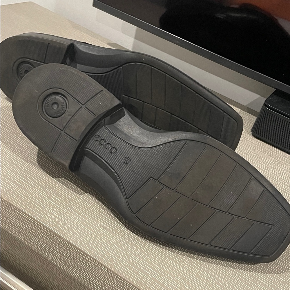 Ecco Black Leather Loafers - Picture 7 of 12